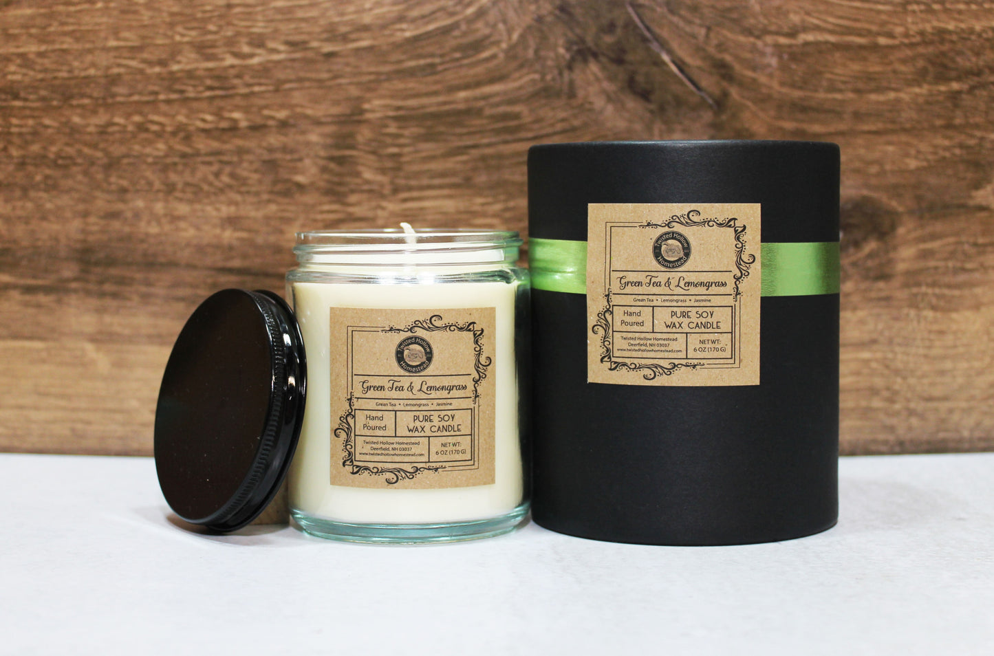 Green Tea & Lemongrass Soy Candle
