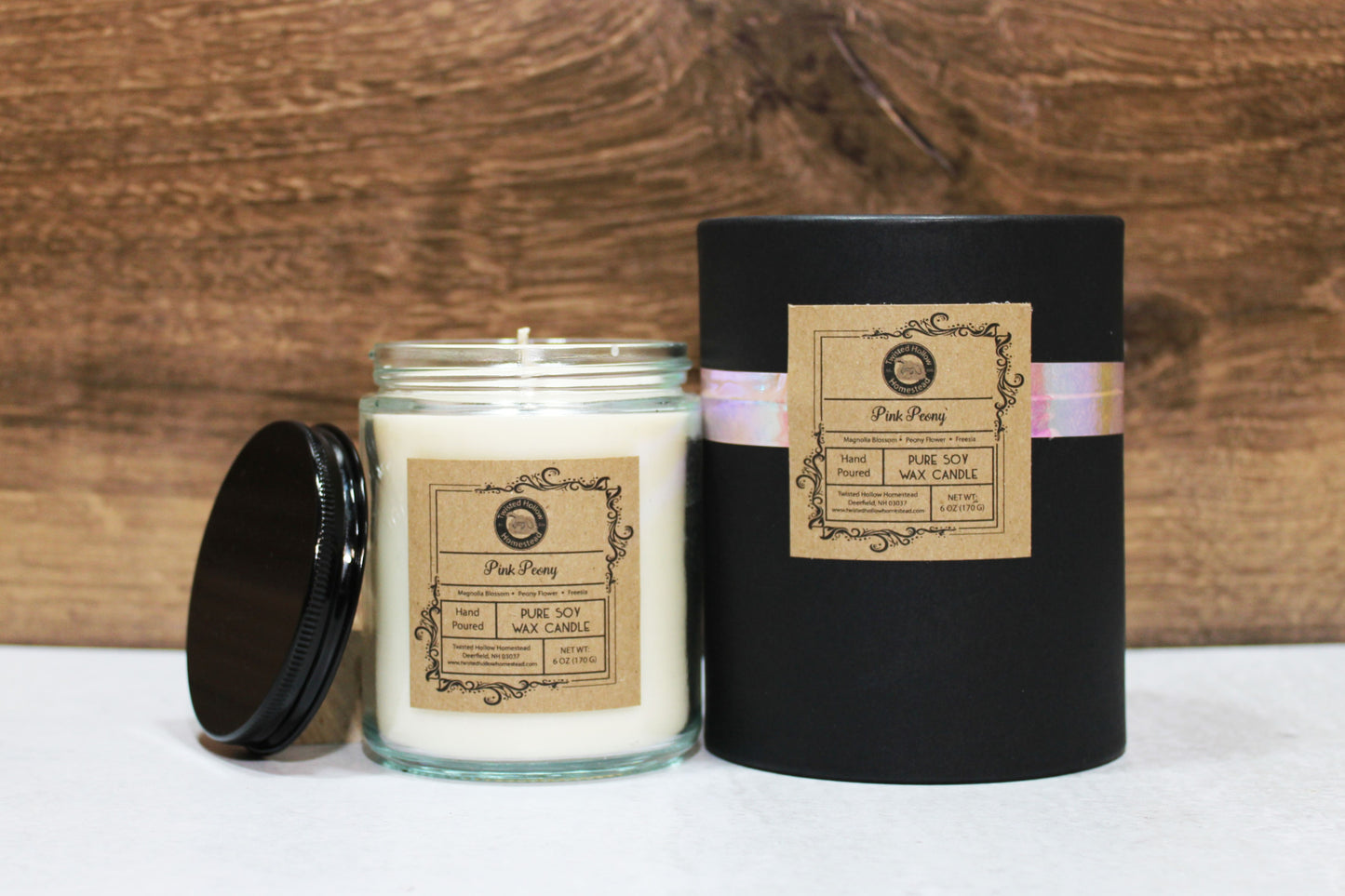 Pink Peony Soy Candle