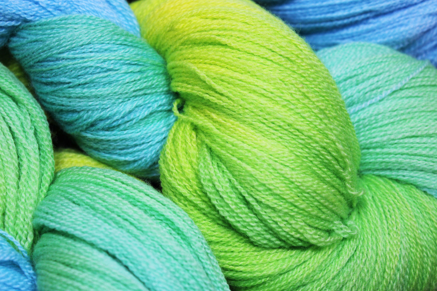 Blue & Yellow Lace Weight Yarn